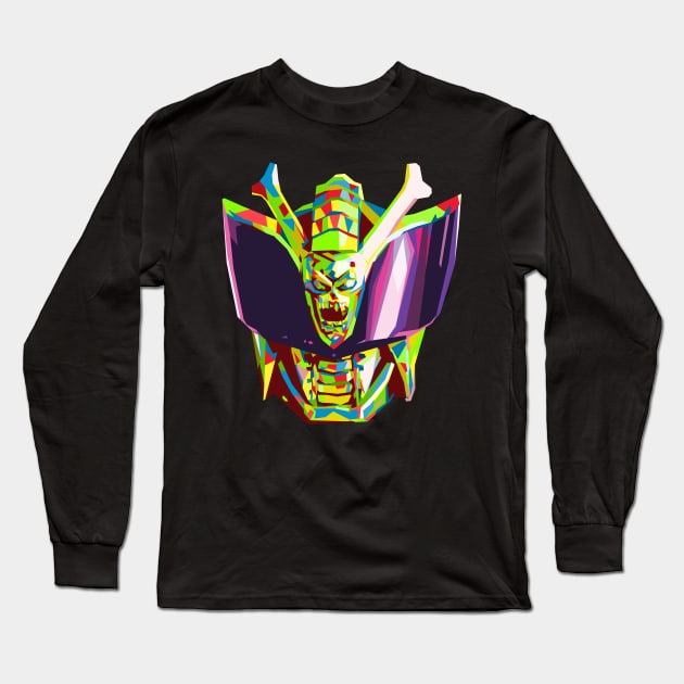 Yuuki Skull Colorful Long Sleeve T-Shirt by Bajingseng